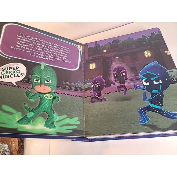 COMPLETE PJ Masks My Busy Book Figurines, And Playmat - Picture 3 of 6